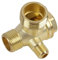 20x16x10 mm Válvula de Retención de Tres Vías Roscada para Compresor de Aire, Macho Válvula Neumática, Adecuada para Compresores de Aire de Pistón y Bombas de Aire Pequeñas