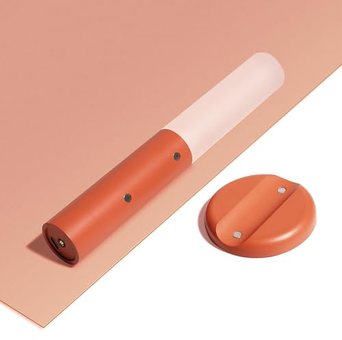 Motion Sensor Night Light Rechargeable Wall Lamp for Hallway(Orange Red)