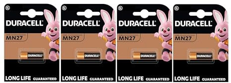 4X Duracell MN27 27A A27 8LR732 (4 Blister Da 1 Batteria) 4 pile