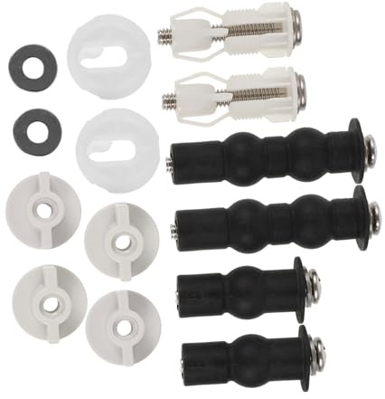 SOPOTUTU Completo Bulloni e Perni Per Cerniere Sedile Wc Accessori Di Fissaggio Antiallenamento Per Sostituzione Sedile Toilette Standard in Bagno Ufficio Ristorante e Scuola