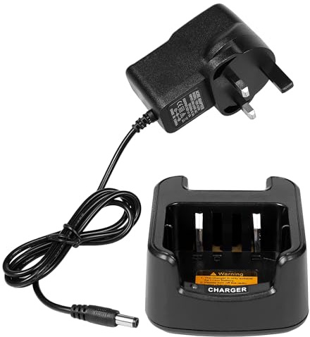 Desktop Charger for HYT Hytera Radio TC-446S TC-500S TC-508 TC-510 TC-518 | TC-580 TC-585 Walkie Talkie CH10L19 BL1301 BL1719 Battery Charging Dock Cradle Base Station
