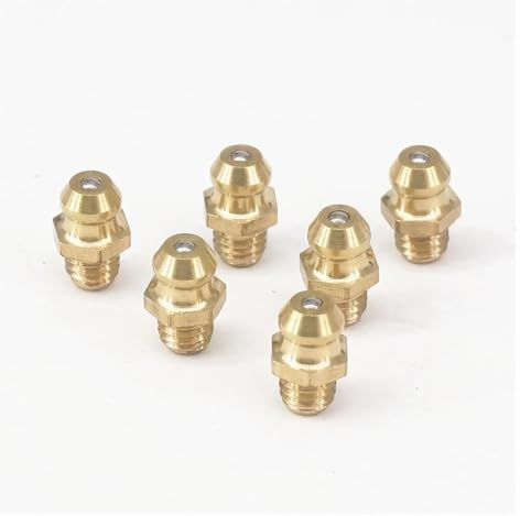 20 PCS M6 x 0,75mm Metrische Männlich Messing Schmiernippel Fitting