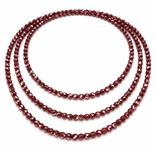 MAPIMANIA - Collier Femme Longue avec Perles en Verre - Bijou Polyvalent, Lumineux et élégant pour toutes les occasions, Idée Cadeau