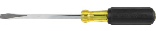Klein Tools Destornillador Keystone 600-6 de 5/16 pulgadas, fabricado en Estados Unidos, vástago cuadrado de 6 pulgadas