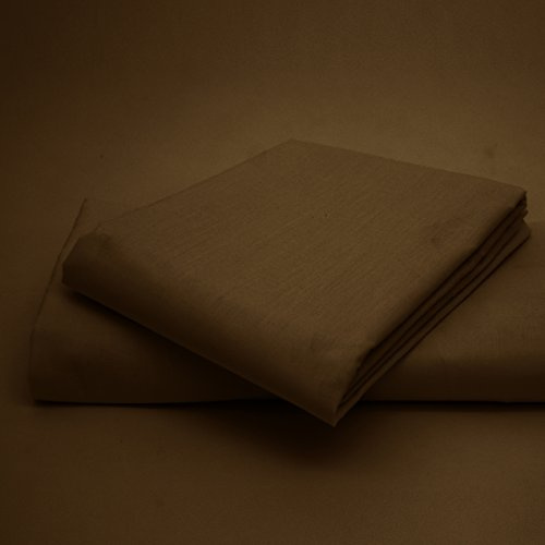 Non-Iron EASY CARE 16 (40cm) Extra Deep Fitted Bed Sheet - PERCALE Quality for Thick MATTRESS - Single, Double, King & Super King- ALL UK SIZES NEW (Double Size, Chocolate)