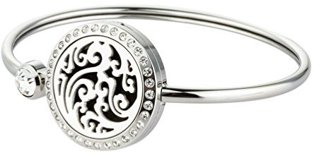 Diffusor Armband ätherisches Öl Schmuck Aromatherapie Armreif Edelstahl Medaillons für Mädchen Charm Schmuck Geburtstagsgeschenk Ideen