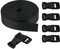 GOLRISEN Nylon Gurtband 25 mm*10 Yard Nylongurte Nylongurtband Gepäckgurte Nylon Gurtband Verpackungsgurte Koffergurt Rucksackgurt Packriemen mit 6 Verstellbare Schnallen für DIY Rucksack Umreifung