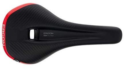 Ergon Herren SM Pro Fahrradsattel, Black/Red, M/L