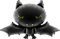 PartyDeco Folienballon Fledermaus - Halloween Folienballon Fledermaus in Schwarz mit Golddruck - Schwarz Maße ca. 80x 52CM
