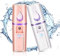 2 Pulverizador de Cara de Nano Mini Vaporizador de Vapor de Cara Portátil Rociador de Niebla Práctico con Espejo Diseño Hidratante e Hidratante para Cuidado de Piel, Maquillaje, Extensión de Pestañas
