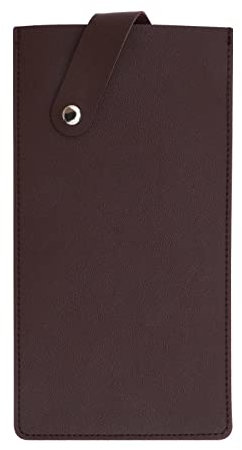 Be In Your Mind Butcher Chef Cutter Edge Guards 8.6inch PU Leather Wide Blade Edge Protectors Meat Cleaver Cover Butcher Chef Cutter Protector Red Coffee
