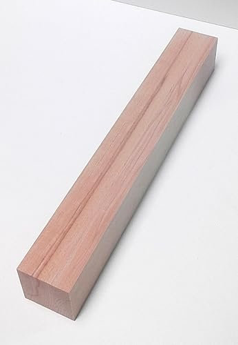 1 Kantholz Kernbuche massiv. Holzleisten Pfosten Holzriegel 4x4cm stark, verschiedene Längen. (30cm lang)