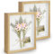 Anhow 2pcs Shadow Box Frame 8x10 Inch, 3D Box Frames with Glass for Crafts 1.2 Inch Deep Picture Frames Box Display for Photos, Crafts, Souvenir, Baby Items - Natural Wood