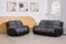 Rio Recliner Black/Grey Sofa - Jumbo Cord Fabric 3+2 Seater Suite - 2 Seater Sofa - 3 Seater Sofa Settee For Living Room Furniture - Cheap Couches - (3+2 Seater Sofa)