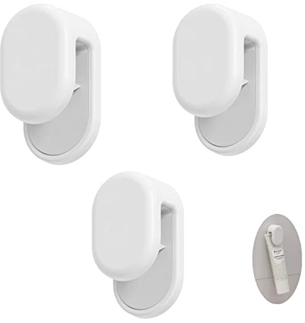 MEIJMJIA - Support de Dentifrice Premium (White Oval - 3 Piece) | Silicone pour Dentifrice, nettoyant pour Le Visage, crème pour Les Mains, Protection Solaire et Plus Encore