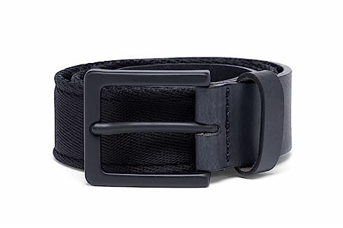 Replay Herren Gürtel aus Leder, Black 098 (Schwarz), 110