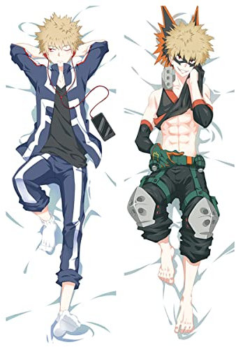 Sonsoke Bakugou Katsuki Kissenbezug Umarmung Kissenbezug Anime Stoffdruck Wurfkissenbezug 150 x 50,8 cm (Bakugou Katsuki 7)