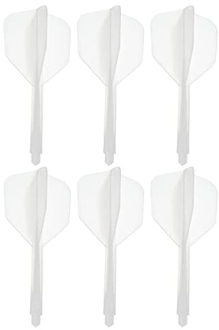 PATIKIL 6Pack Integrierte Dartwelle und Flüge Dauerhafter Plastik Pfeilflug Set Klar