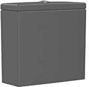 Roca A341520640 Inspira Square Doppel-Spülkasten, 4,5/3 l, mit Unterversorgung, Farbe Onyx