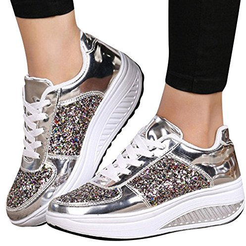 Sneaker Damen Weiss Leder Turnschuhe Wanderschuhe Sale Atmungsaktiv Bequeme Schuhe Elegant Flach Schick Bunte Fitnessschuhe Trekking Walking Fußballschuhe