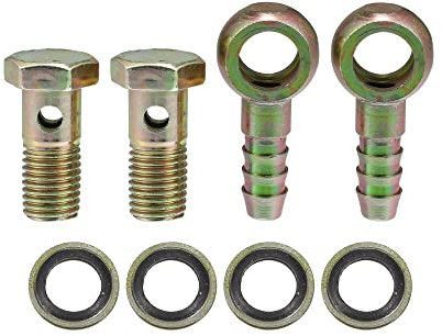 QUARKZMAN 2 Satz Auto Banjo Bolzen Schlauch Barb Fittings Adapter M12x1.5 10mm