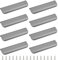 MOROBOR Finger Edge Pull, 8pcs Concealed Modern Style Drawer Handle, Aluminum Alloy Invisible Wardrobe Handle for Cabinet Hardware, 200mm/Matte Gray