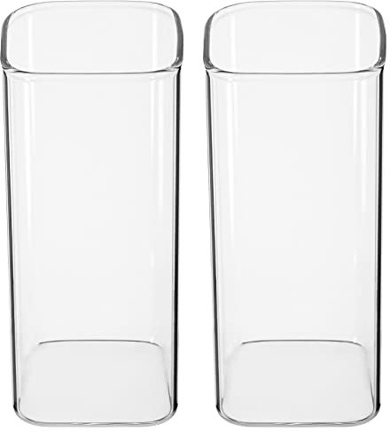 DOITOOL 2 Klare 13-Unzen-Trinkgläser Dünne Quadratische Kristall-Highballgläser Im 2Er-Set Elegante Bargläser Für Wasser Saft Bier Getränke Sowie Cocktails Und Mixgetränke