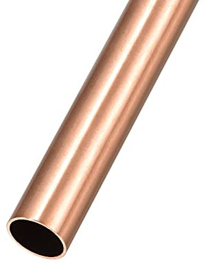 METALLIXITY Cobre Tubo (16mm OD x 1mm Pared T x 100mm L), Recto Tubos - para Hogar Muebles, Maquinaria, Bricolaje Artesanía