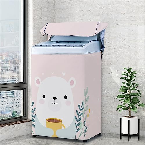 Odot Washing Machine Cover, Top Load Waterproof Dustproof Washer Machine Dryer Protector Sunscreen Washer Dryer Cover for Home Accessory (Animal,2XL)
