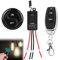 12v Funkschalter, 433 MHz Fernbedienung Schalter mit 2 Fernbedienung, Mini Relais Wireless Lichtschalter Fernbedienung, Universal Funkschalter mit Fernbedienung für Deckenleuchten, Lampen