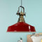 bamyum Neo-Asletl Hängelampe Industrial aus Metall Ø41 cm, Küchenlampe Vintage, Hängelampe Esstisch E27, Pendelleuchte Rot, Wohnzimmerlampe Hängend Vintage, Pendelleuchte Esstisch und Wohnzimmer