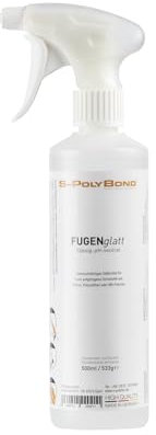 S-Polybond® Glättmittel zum Glätten und Modellieren von Dichtstoffen und Fugen wie Silikon, Acryl und MS, Anwendungsfertiges, 500-ml-Spray, Farblos (Glättmitel, 2x Flaschen)