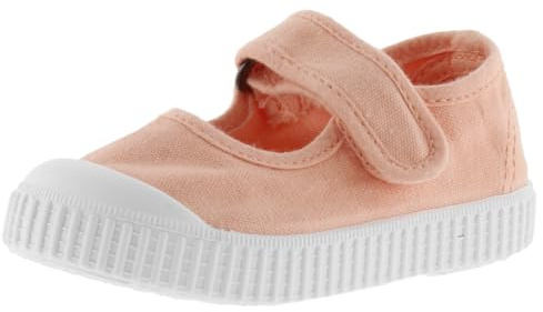 victoria Mary-Janes Unisex 1915 Gefärbte-Canvas Drec & Klettverschluss & Verstärkte Spitze 136605 für Kinder CORALINA 18