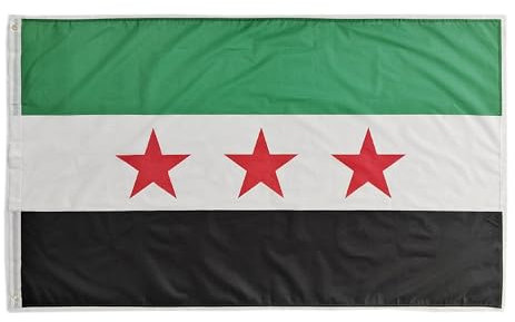 Pandiui23 Flagge Syrien Flagge Syrien Flagge Syrien Flagge 150 cm x 90 cm Flagge Syrien