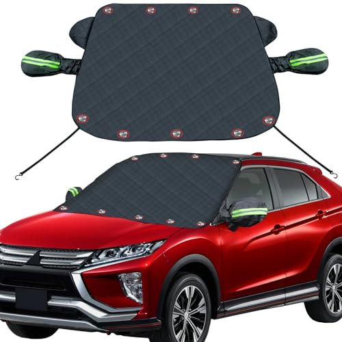 PHYLES Protector Parabrisas Hielo, Protector Luna Coche Hielo con 9 Magnético, Universal Parasol Coche Delantero, Funda Plegable Parabrisa Delantero, Protege de Hielo, Nieve, Lluvia, Sol, 180 x 122CM