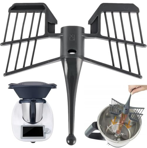NHPY 1 Pièces Fouet Papillon pour Monsieur Cuisine Connect Et Smart, Fouet Remplacement pour Robot Monsieur Cuisine,Accessoire Cuisine,Accessoire pour Monsieur Cuisine Connect(Noir)