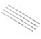 TOP-VIGOR 4Pcs 4mm Dia Extra Long Twist Drill Bits, 200mm Length High Speed Steel Extended Spiral Drill Bit, Straight Shank Twist Drill Bit Tool for Wood Metal Aluminum Plastic