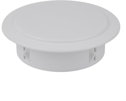 Couvercle décoratif en plastique amovible pour trou de climatisation 40-100 mm Blanc rond (50 mm)