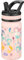 Fanhaw 420 ml Kids Insulated Water Bottle with Straw - Stainless Steel Double Wall Vacuum Cup, Leakproof, BPA Free, Suitable for Boys and Girls(Pink - Sweat Mermaids)