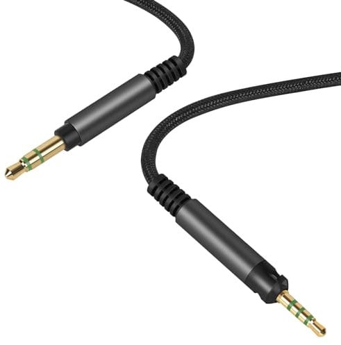 Linkidea Audiokabel für Sennheiser HD620S HD599 HD598SR HD579 HD569 HD560S HD559 HD558 HD550 HD505 HD400 PRO Kopfhörer, 2,5 mm auf 3,5 mm Ersatz-AUX-Kabel (1,7 m)