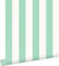 papier peint à rayures vert menthe et blanc 50 x 900 cm - ESTAhome