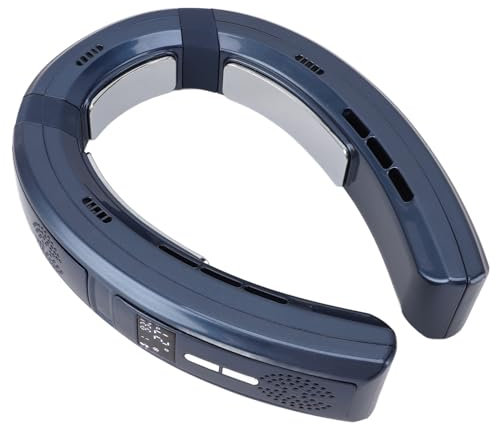 Fabater Nackenventilator, Tragbarer, Blattloser Nackenventilator, 6000 MAh Wiederaufladbarer Tragbarer Persönlicher Ventilator mit Doppelfunktion Zum Heizen und Kühlen, 360°-Luftstrom