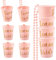 JGA Becher Set 10 Stück, Wiederverwendbare Team Braut Tassen, Bachelorette Party Deko für Frauen, Bridal Shower, Verlobungsfeier, Junggesellenabschied