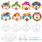 Landifor 24 Stück Clown Maske zum Ausmalen Kinder Zirkus Papiermasken Bastelset DIY Kreative Kunsthandwerk für Mädchen Jungen Halloween Karneval Maskerade Zirkusparty Kindergeburtstag Mitgebsel