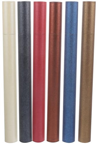 Amosfun Boîte De Rangement pour 6 Tubes en Papier pour Bâtonnets D' Décoration Maison Yoga Spa