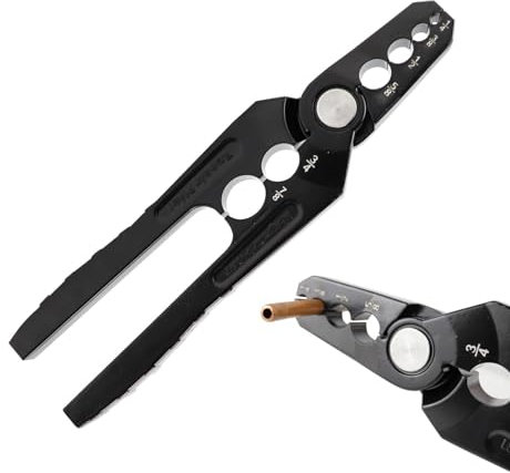 Pince de réparation de tube plat - Pince ronde pour tuyau en cuivre - Pince à tuyau, réparation de tuyau de réfrigérant - Outils à main ronds en cuivre - Outil de refroidissement à 5 trous - Pour