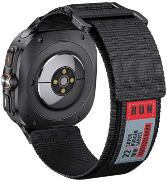 NotoCity Correa para Samsung Galaxy Watch Ultra 47mm, Correa de repuesto de nylon para Samsung Galaxy Watch 7 Ultra 47mm(Negro)
