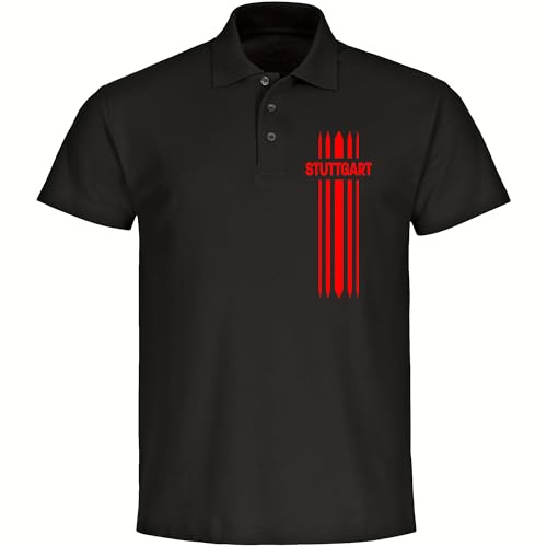 multifanshop Poloshirt - Stuttgart - Streifen