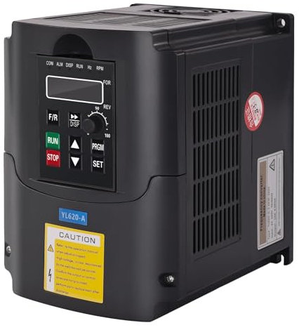 Yofuly VFD 220V 2,2 KW 3hp Variateur de Fréquence Variable, CNC VFD Convertisseur Inverseur de Variateur de Moteur pour Axe de Contrôle de Vitesse du Moteur Série YL (2,2KW, 220V)