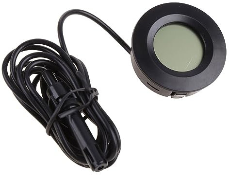 TAKOXIA Igrometro Termometro Misuratore LCD Digitale Indicatore Temperatura umidità Rotondo per Incubatrice per Rettili